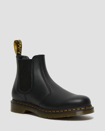 Botines Chelsea Dr Martens 2976 Nappa Cuero Hombre Negros | MX 321RVD